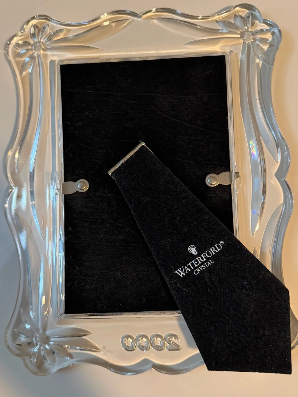 Waterford Crystal Millennium 2000 Picture Frame 4x6